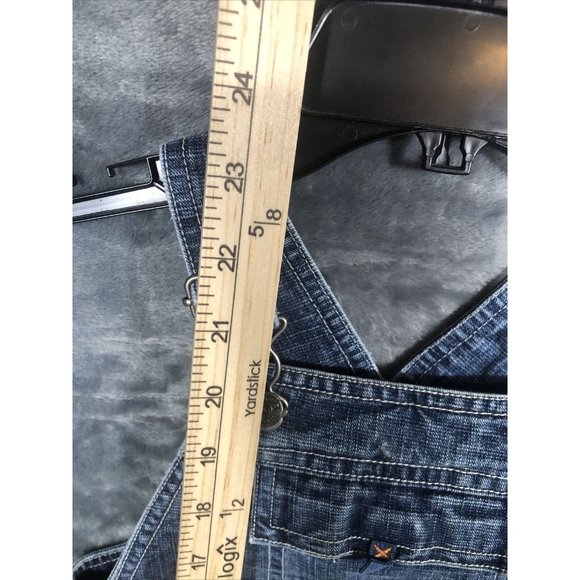 Janie & Jack Blue Denim Overalls With Adjustable Straps & Front Pockets - Picture 7 of 14